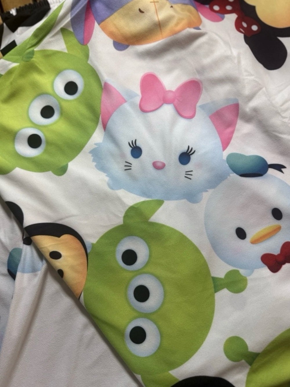 Disney Tsum Tsum Twin Sheet Set Minnie Donald Alien Marie Eeyore